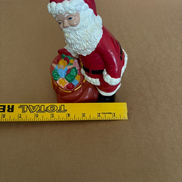 Vintage Santa Claus Toy Candy Sack Christmas Figurine Handpainted 7 1/2” - Picture 10 of 10
